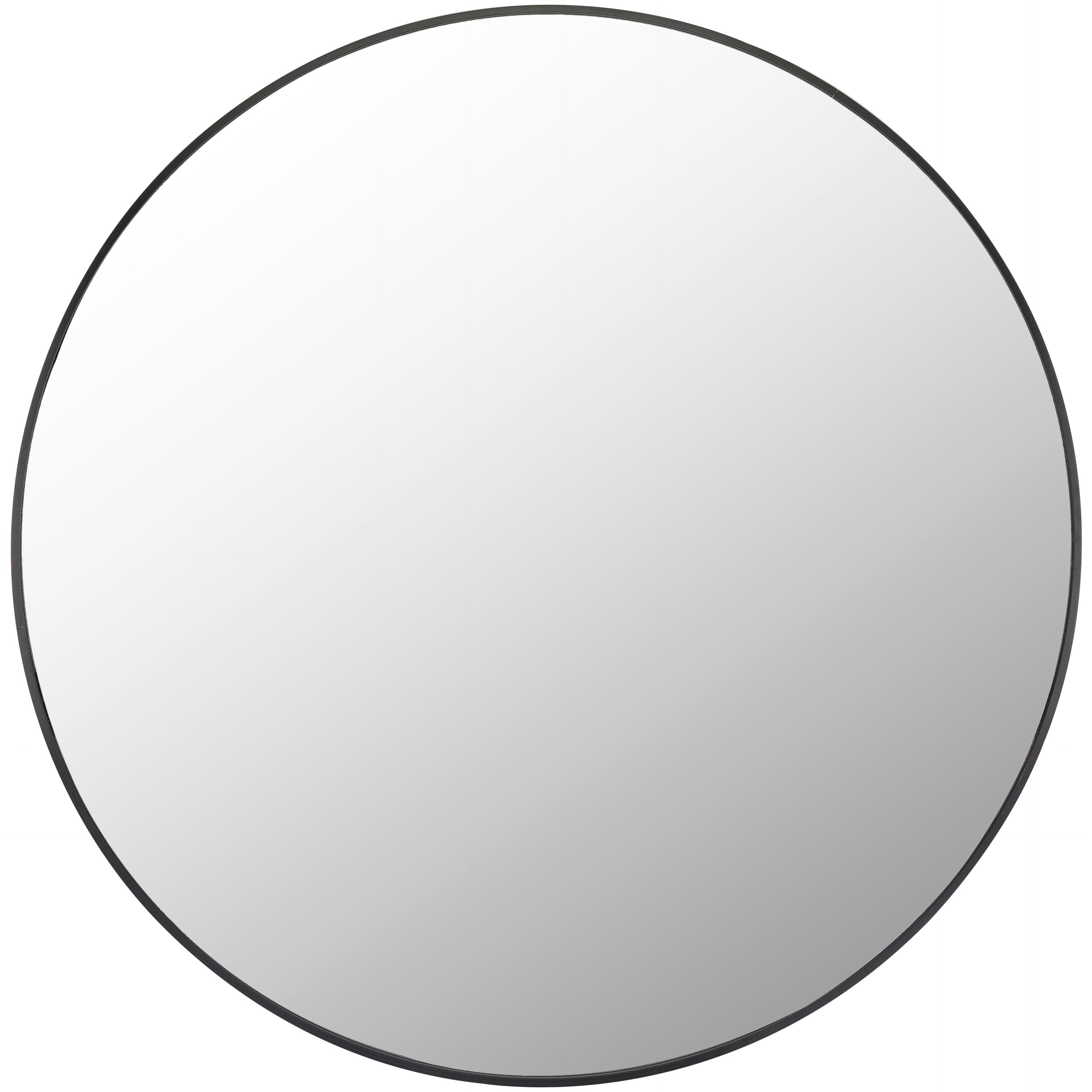 Miroir d'appoint rond en aluminium moderne Livabliss Aranya