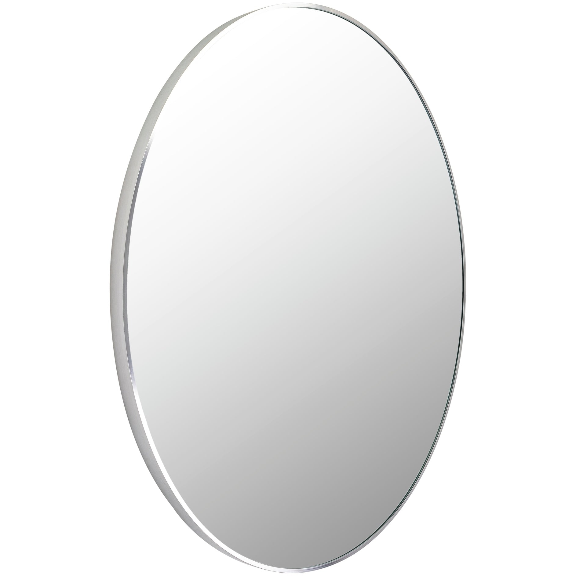 Miroir d'appoint rond en aluminium moderne Livabliss Aranya