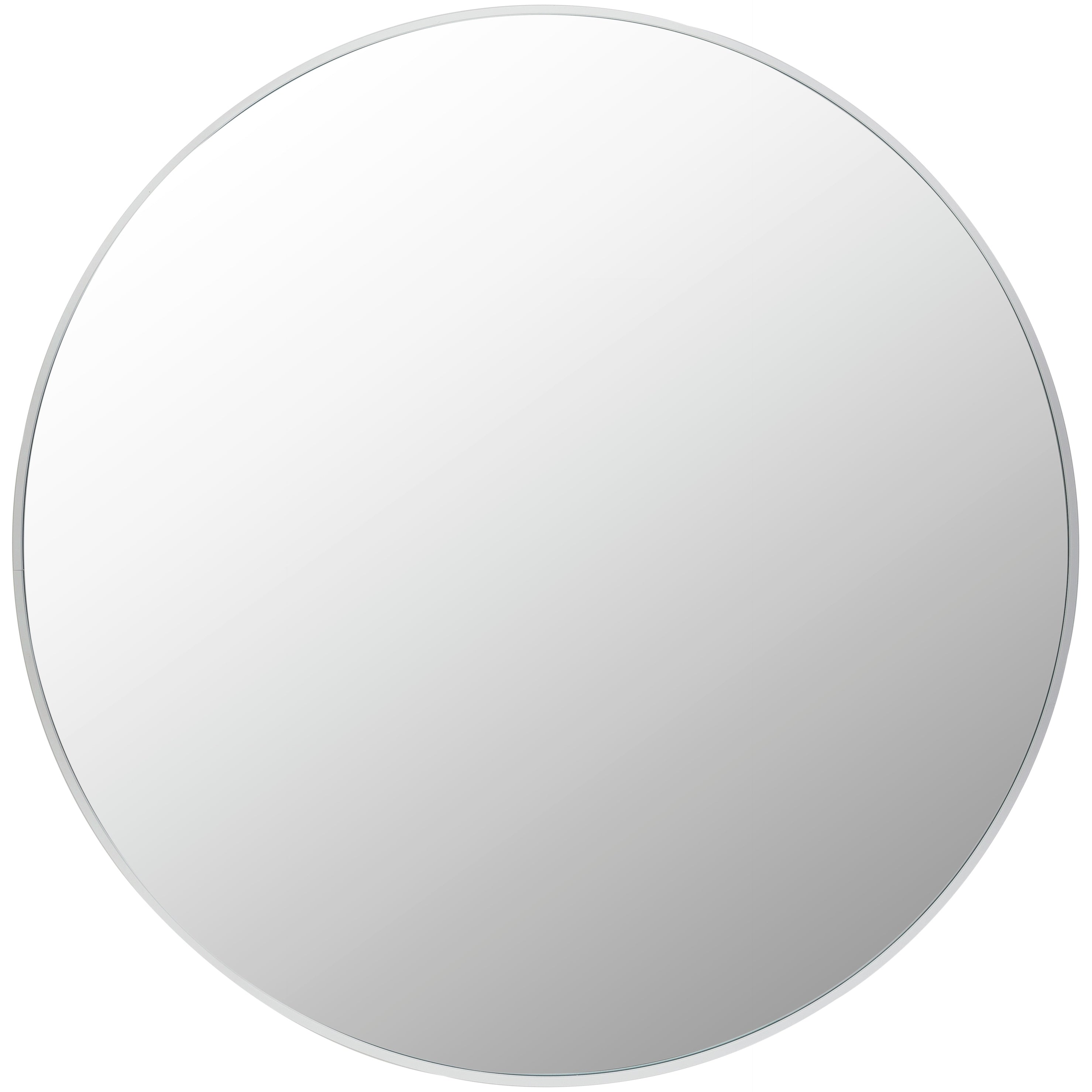Miroir d'appoint rond en aluminium moderne Livabliss Aranya