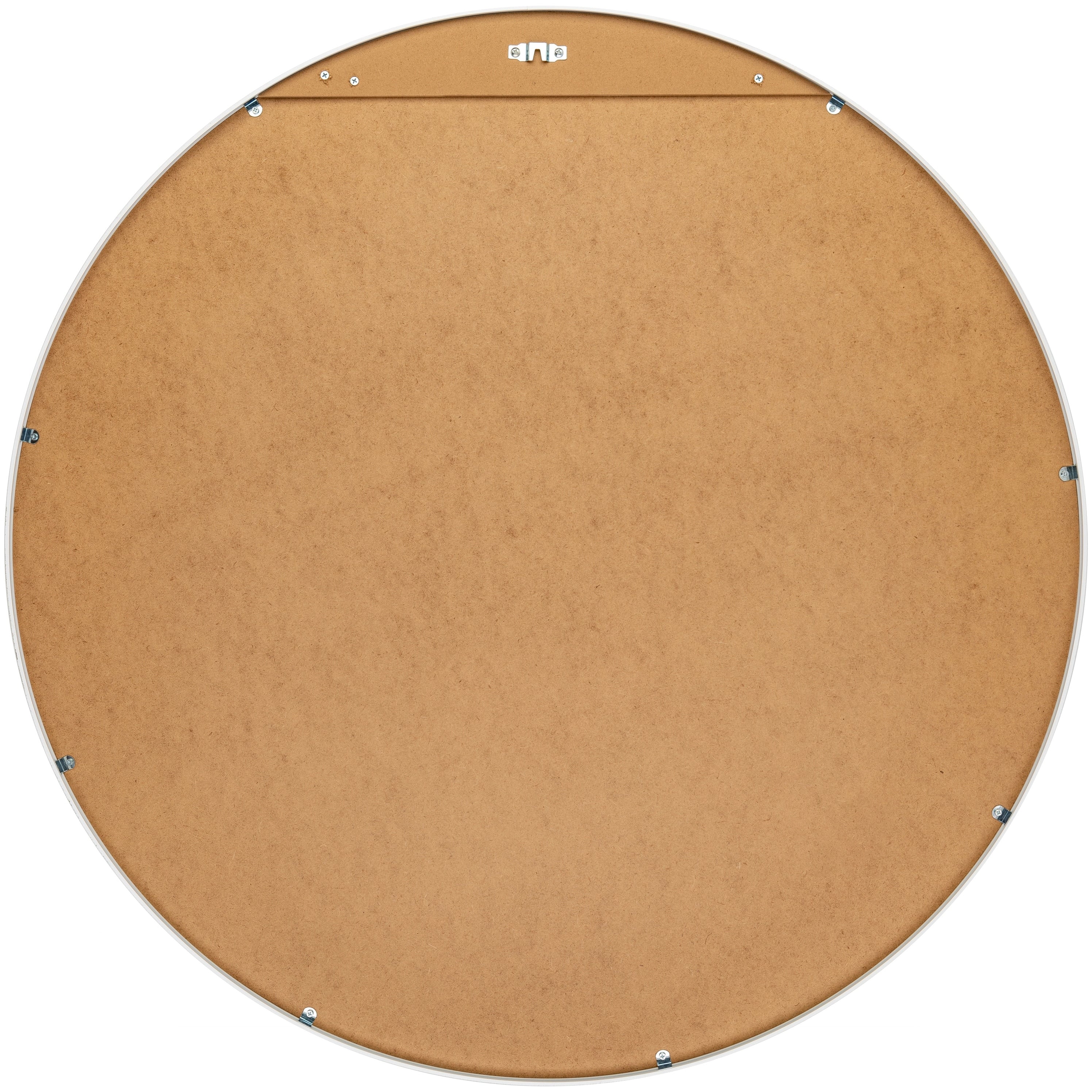 Miroir d'appoint rond en aluminium moderne Livabliss Aranya