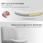 Chaise de bureau BOSSIN Criss Cross sans accoudoirs, sans roulettes, chaise de vanité pivotante moderne rembourrée en tissu