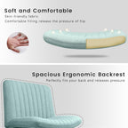 Chaise de bureau BOSSIN Criss Cross sans accoudoirs, sans roulettes, chaise de vanité pivotante moderne rembourrée en tissu