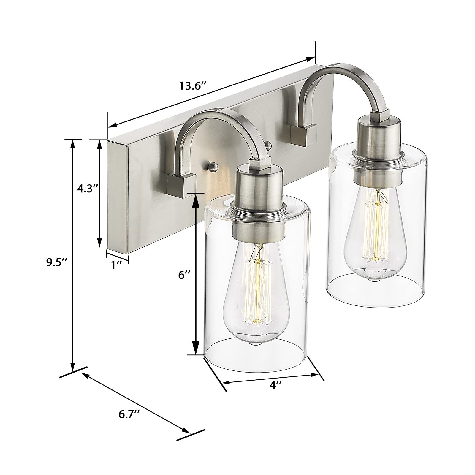 Applique murale style ferme pour salle de bain