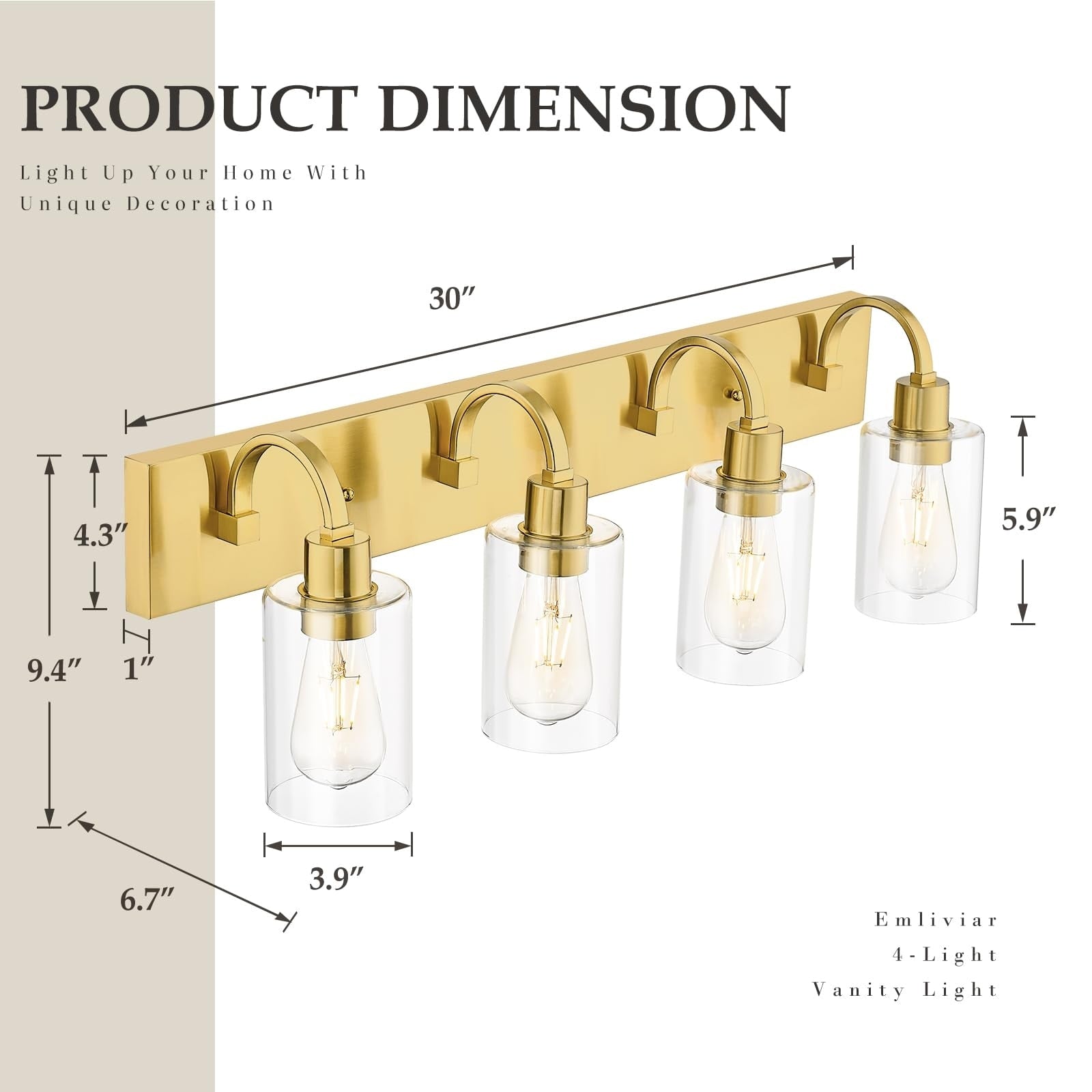 Applique murale style ferme pour salle de bain