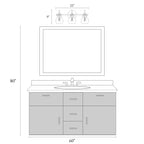 Applique murale moderne à 2, 3, 4 ou 5 lampes pour salle de bain, design minimaliste, en verre