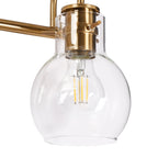 Applique murale moderne à 2, 3, 4 ou 5 lampes pour salle de bain, design minimaliste, en verre