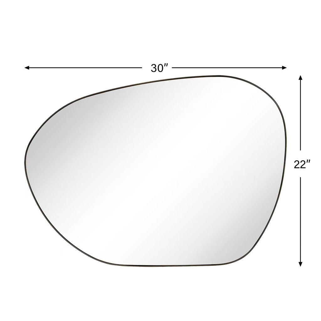Miroir mural TEHOME Bertlinde de forme irrégulière pour salon