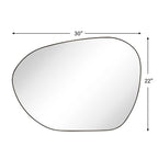 Miroir mural TEHOME Bertlinde de forme irrégulière pour salon