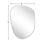 Miroir mural TEHOME Bertlinde de forme irrégulière pour salon