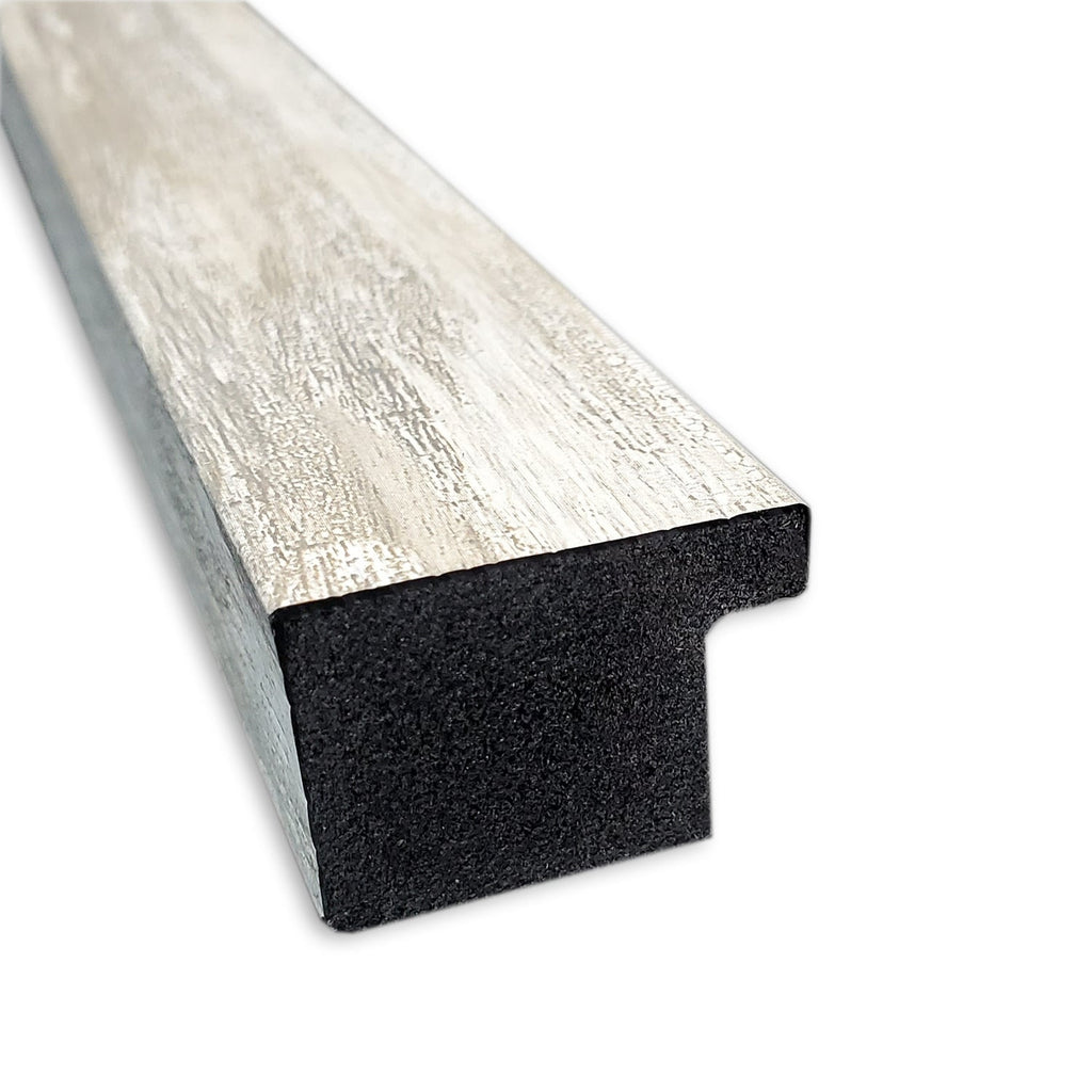 Miroir mural biseauté pour salle de bain - Cadre métallique craquelé