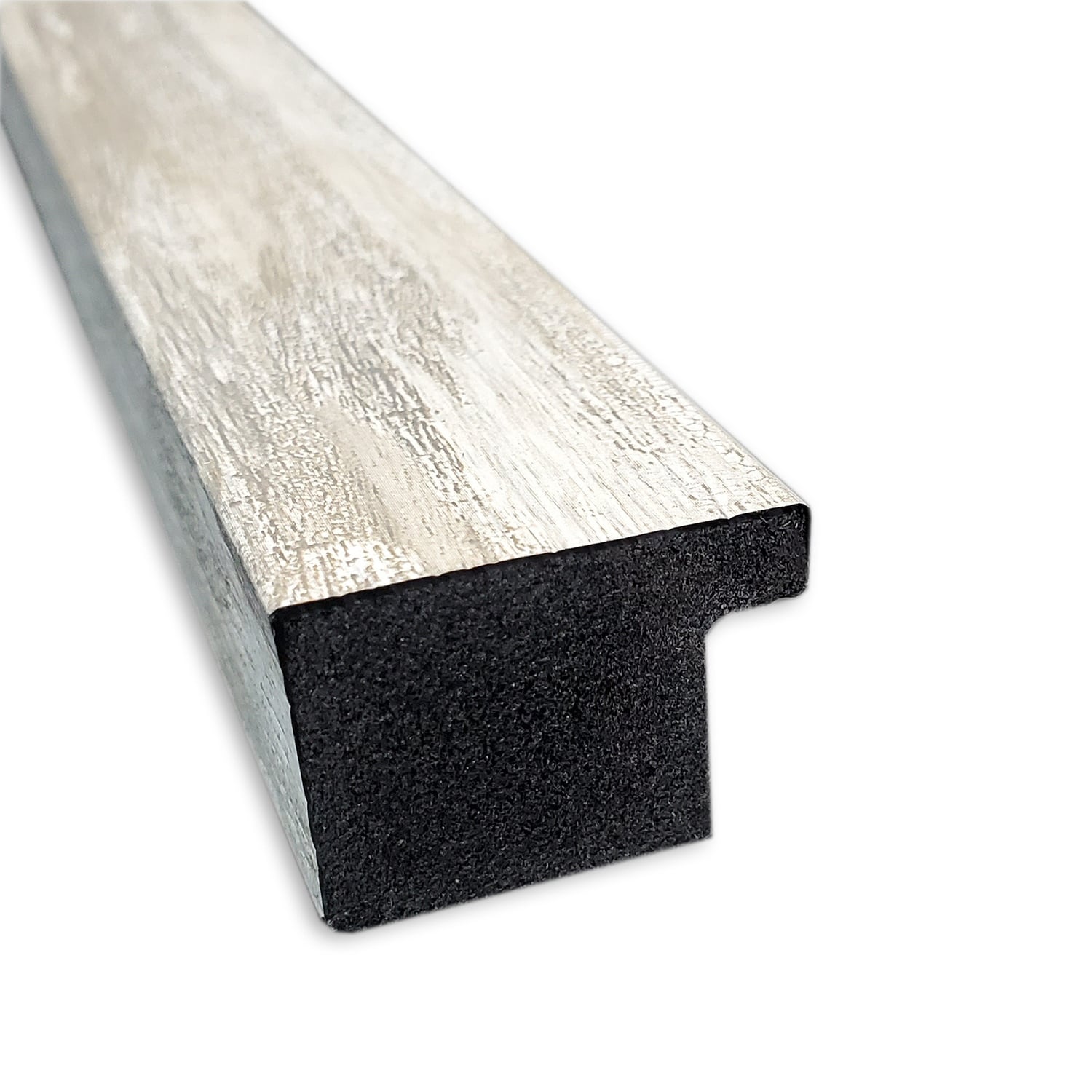 Miroir mural biseauté pour salle de bain - Cadre métallique craquelé