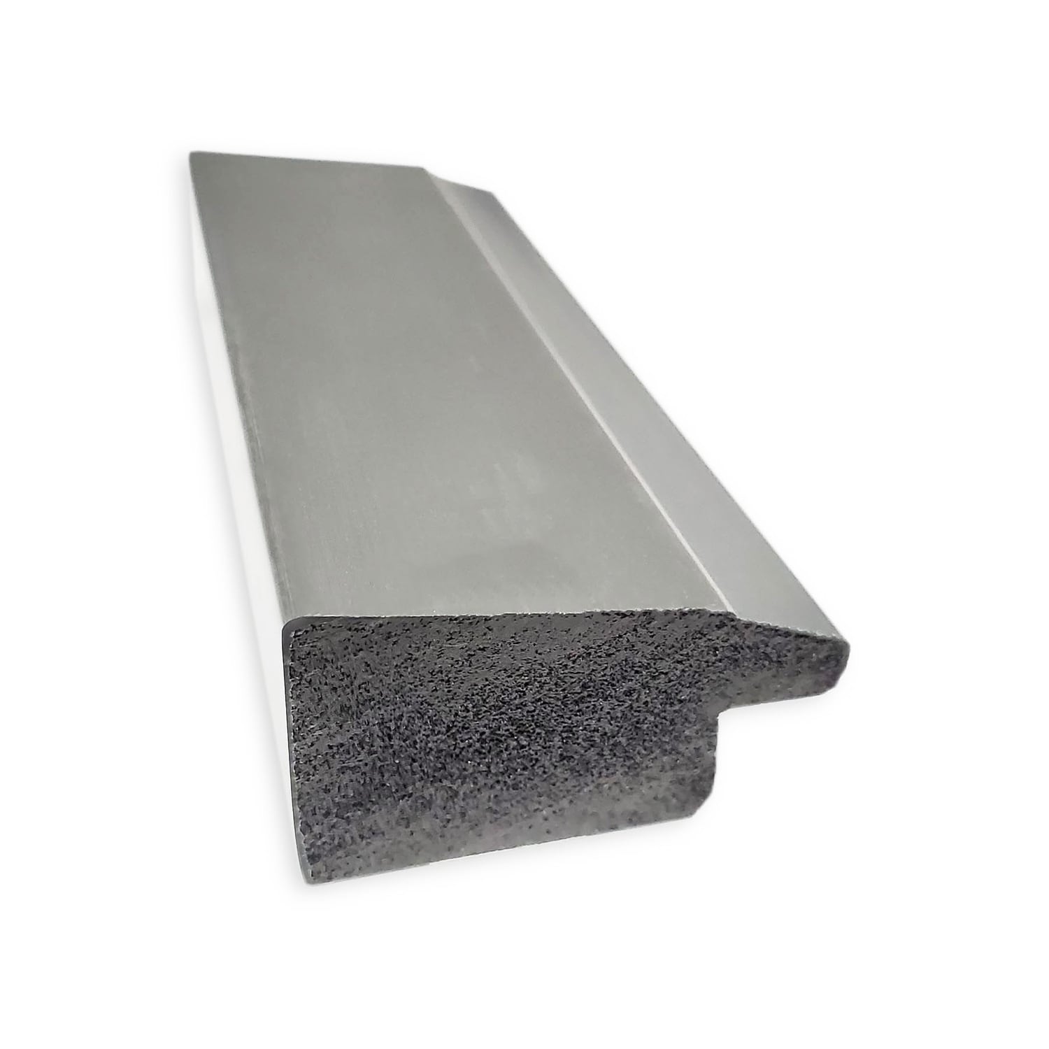 Miroir mural biseauté pour salle de bain - Cadre en nickel brossé Vista