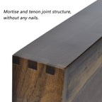 Plateau de service rectangulaire en bois de noyer noir KINWELL Plateau ottoman