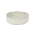 Service de table Bloomhouse Santorini Mist, 16 pièces, assiettes et bols doubles en terre cuite avec glaçure réactive