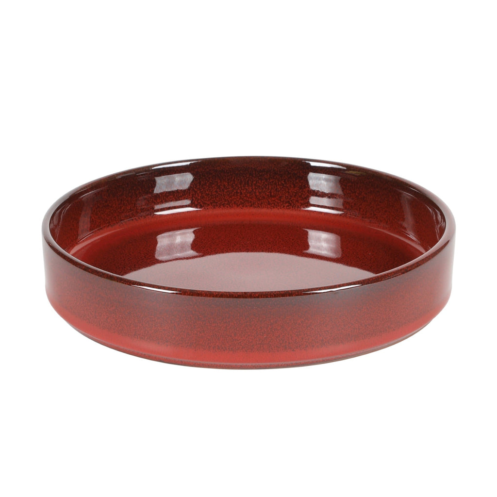 Service de table Bloomhouse Santorini Mist, 16 pièces, assiettes et bols doubles en terre cuite avec glaçure réactive