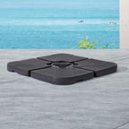 Support de parasol déporté Bonosuki 4 pièces avec base en porte-à-faux, 176 lb - 40,9 x 40,9