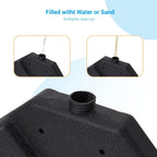 Support de parasol déporté Bonosuki 4 pièces avec base en porte-à-faux, 176 lb - 40,9 x 40,9