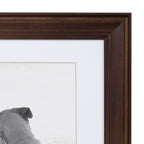 Ensemble de 10 cadres photo muraux en bois Kate and Laurel Bordeaux