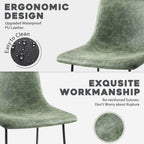 Tabourets de bar Bossin 18/26/30 pouces, tabourets de bar à hauteur de comptoir avec dossier, tabourets modernes en cuir PU, chaise de salle à manger avec repose-pieds