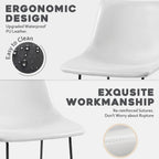 Tabourets de bar Bossin 18/26/30 pouces, tabourets de bar à hauteur de comptoir avec dossier, tabourets modernes en cuir PU, chaise de salle à manger avec repose-pieds