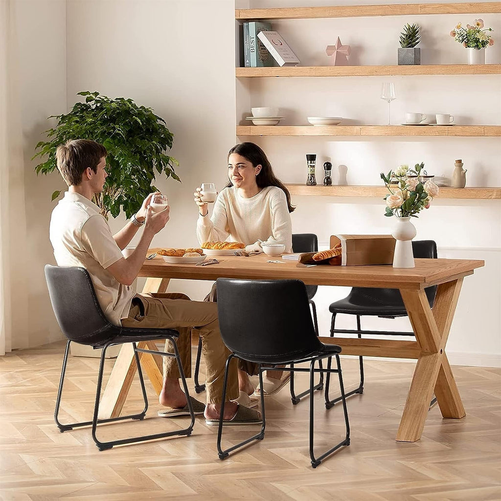 Tabourets de bar Bossin 18/26/30 pouces, tabourets de bar à hauteur de comptoir avec dossier, tabourets modernes en cuir PU, chaise de salle à manger avec repose-pieds
