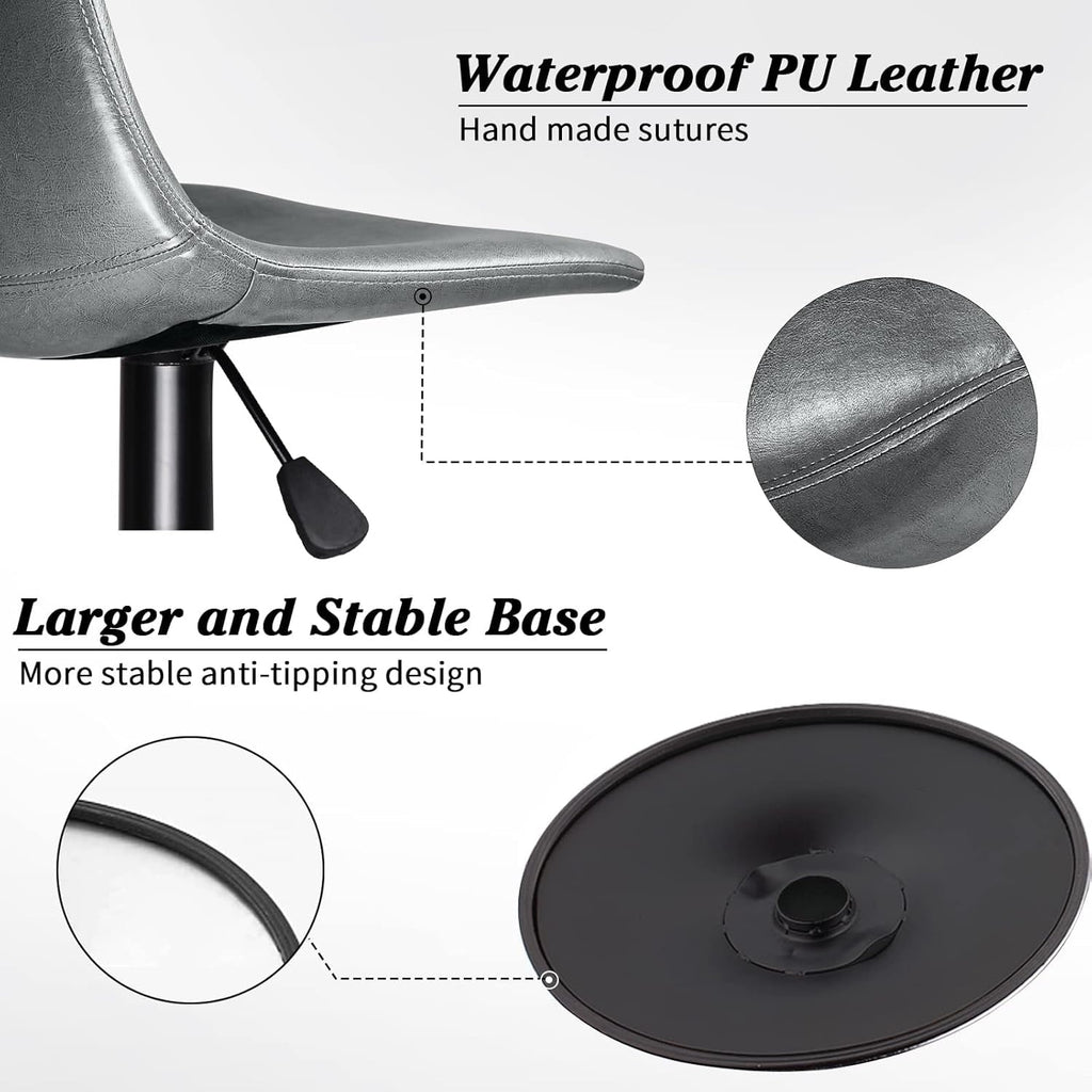 Tabourets de bar pivotants réglables Bossin avec dossier – Hauteur comptoir