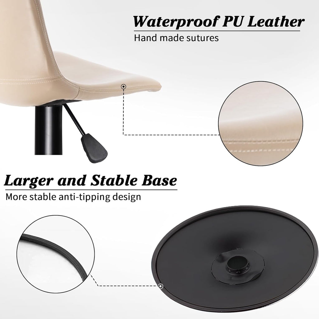 Tabourets de bar pivotants réglables Bossin avec dossier – Hauteur comptoir