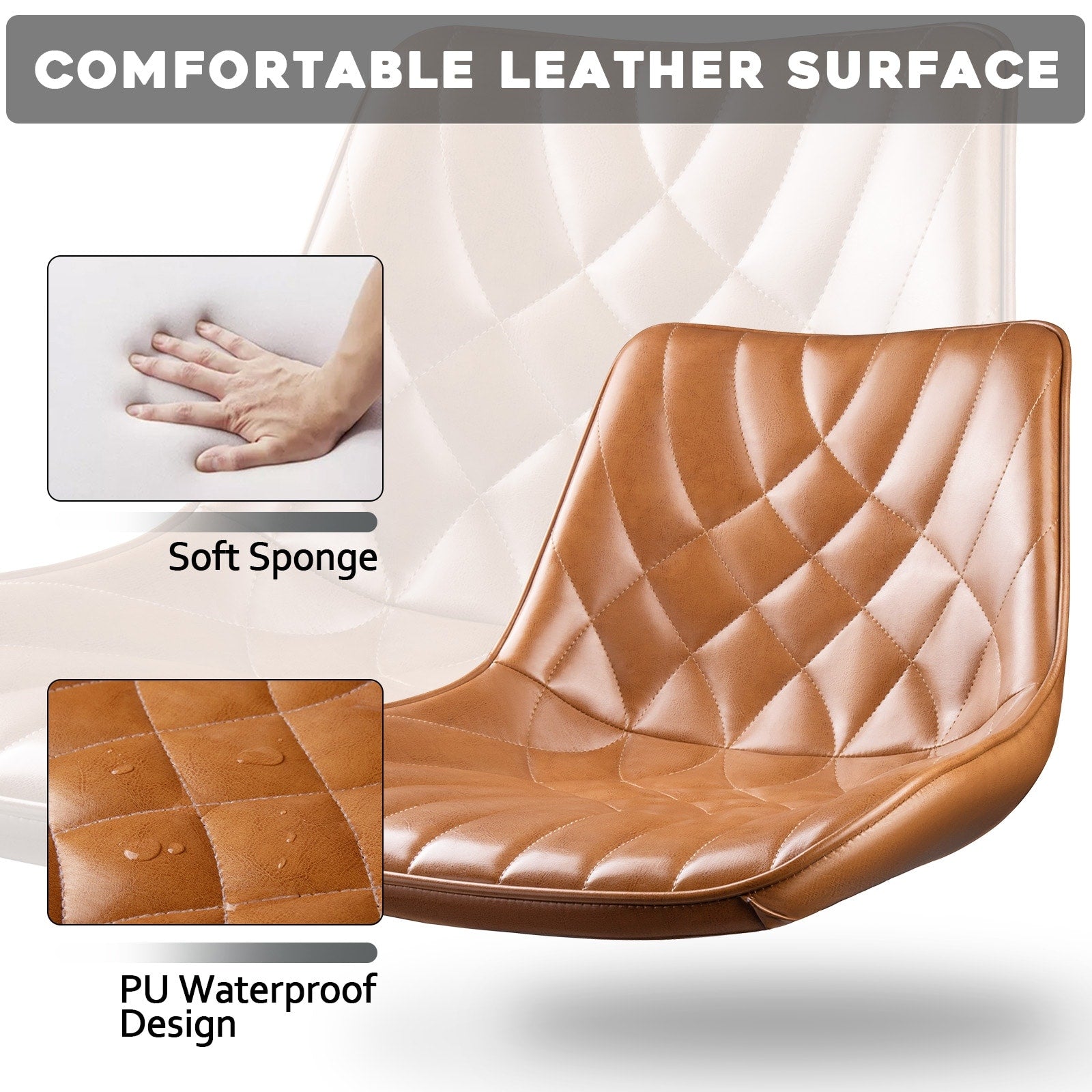 Tabourets de bar pivotants réglables Bossin avec dossier – Hauteur comptoir