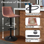 Tabourets de bar pivotants réglables Bossin avec dossier – Hauteur comptoir