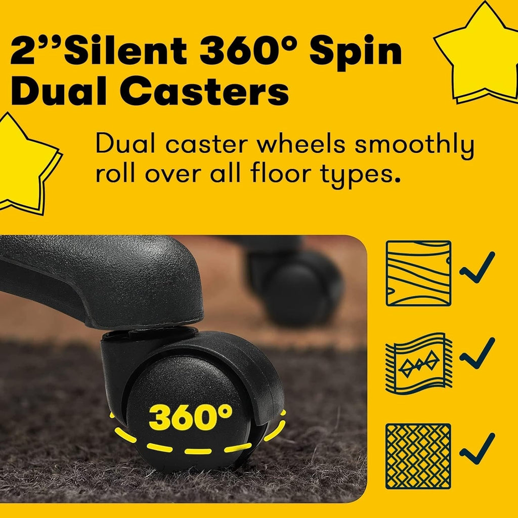 Chaise de bureau Bossin Big and Tall, chaise de direction à dossier haut, chaise de direction ergonomique réglable en cuir, 400 lb