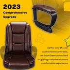 Chaise de bureau Bossin Big and Tall, chaise de direction à dossier haut, chaise de direction ergonomique réglable en cuir, 400 lb