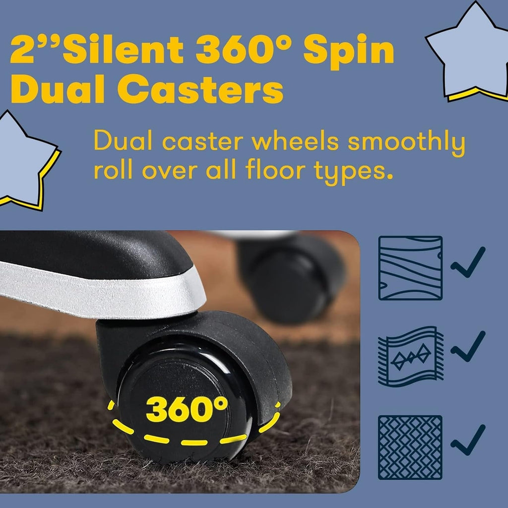 Chaise de bureau Bossin Big and Tall, chaise de direction à dossier haut, chaise de direction ergonomique réglable en cuir, 400 lb