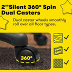 Chaise de bureau Bossin Big and Tall, chaise de direction à dossier haut, chaise de direction ergonomique réglable en cuir, 400 lb