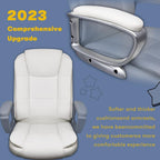 Chaise de bureau Bossin Big and Tall, chaise de direction à dossier haut, chaise de direction ergonomique réglable en cuir, 400 lb