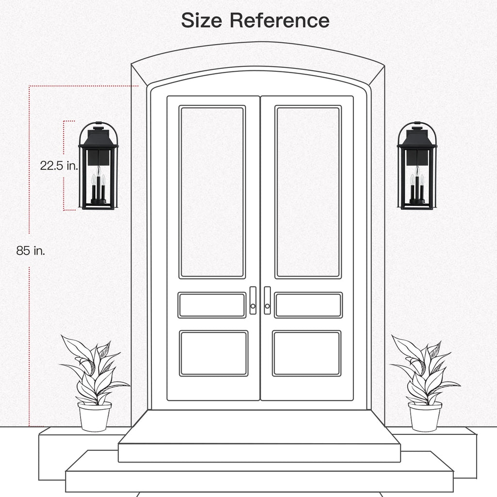 Applique murale d'extérieur Brits Black