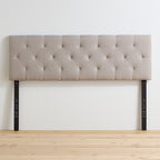 Tête de lit capitonnée ajustable carrée et losange Brookside Kaylee