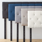 Tête de lit capitonnée ajustable carrée et losange Brookside Kaylee