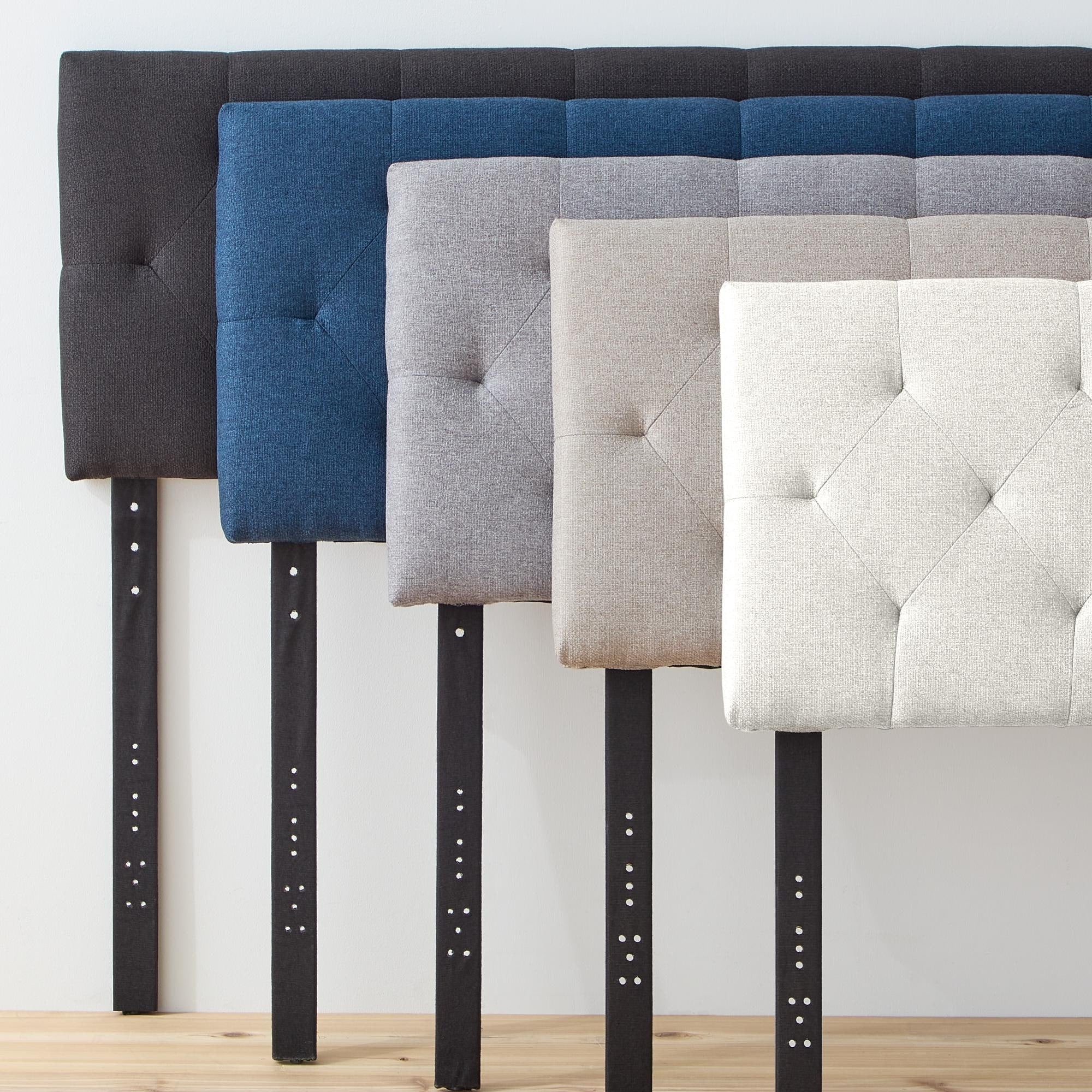 Tête de lit capitonnée ajustable carrée et losange Brookside Kaylee