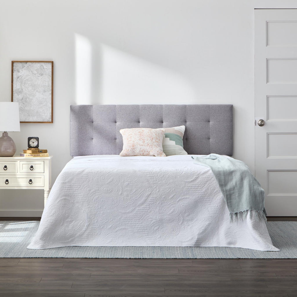 Tête de lit capitonnée ajustable carrée et losange Brookside Kaylee