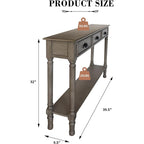 Console d'entrée à 3 tiroirs en bois de Burlington