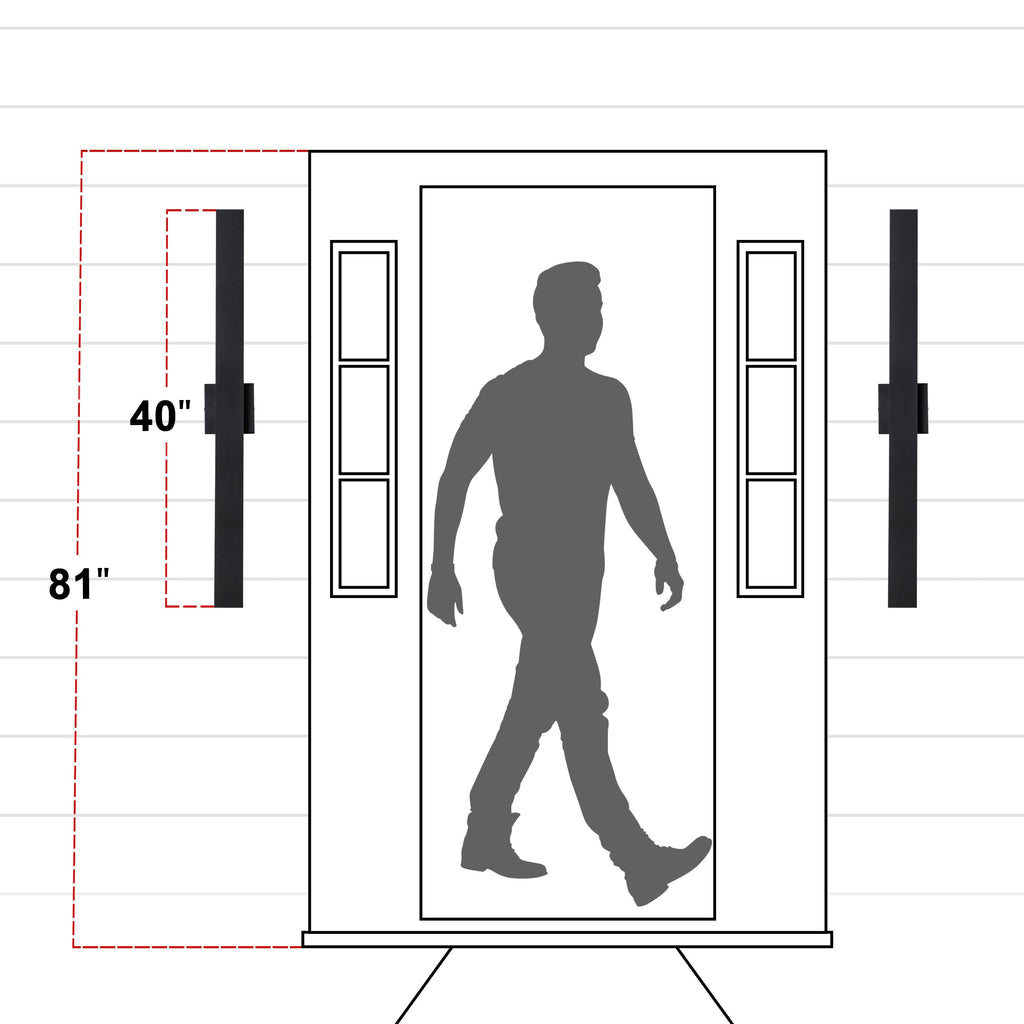 Applique murale d'extérieur à 2 lumières C Cattleya en aluminium noir mat à LED