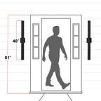 Applique murale d'extérieur à 2 lumières C Cattleya en aluminium noir mat à LED