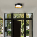 Plafonnier encastré à LED intégré C Cattleya noir et bois 3CCT