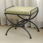 Tabouret de coiffeuse Cambridge Iron avec coussin