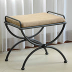 Tabouret de coiffeuse Cambridge Iron avec coussin