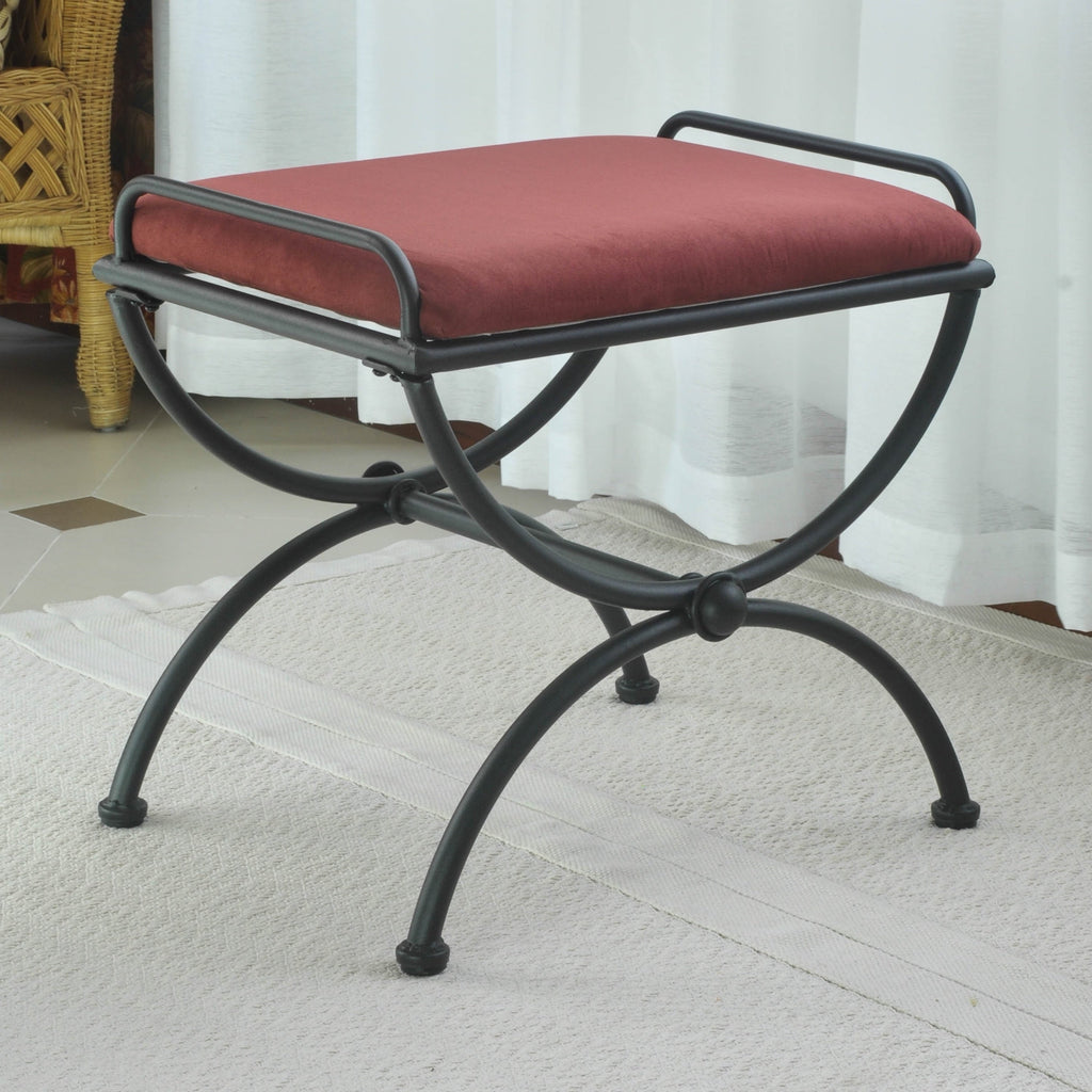 Tabouret de coiffeuse Cambridge Iron avec coussin