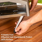 Four à pizza portatif au gaz propane pour terrasse et jardin, à rôtissage rapide, modèle années 60