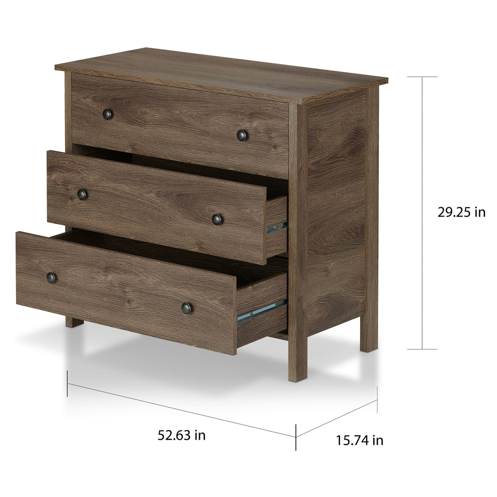 Commode de rangement rustique en noyer Mulgrew par Carbon Loft