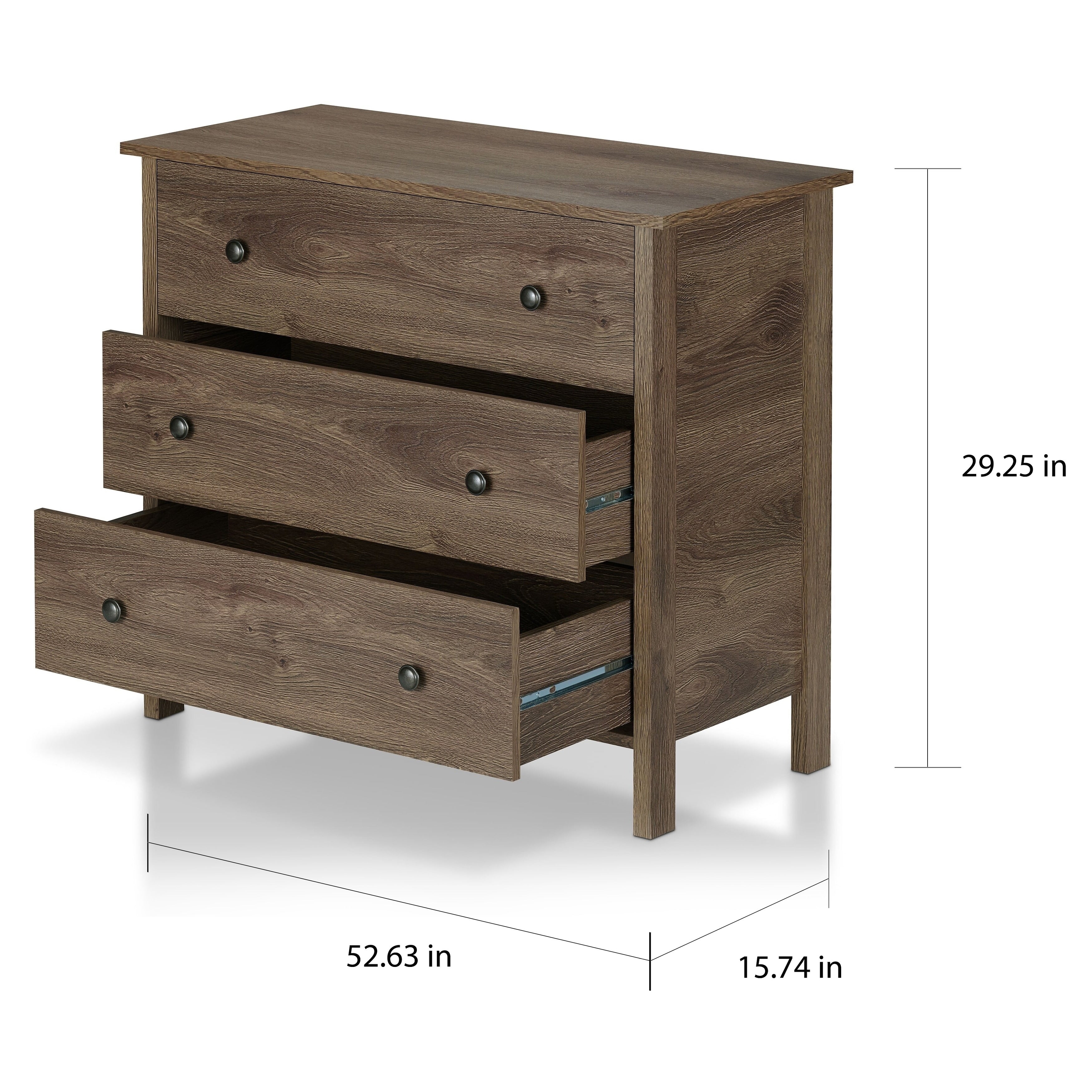 Commode de rangement rustique en noyer Mulgrew par Carbon Loft
