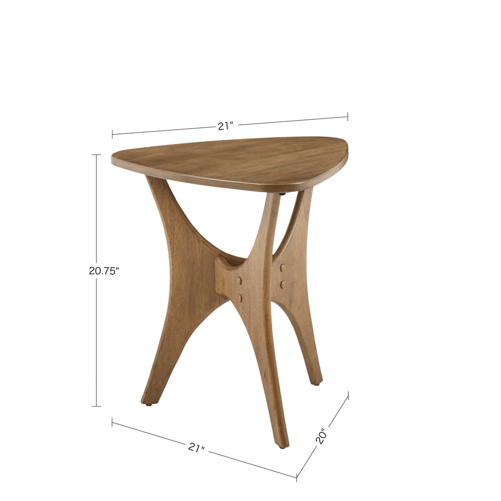 Table d'appoint triangulaire en bois INK IVY Blaze